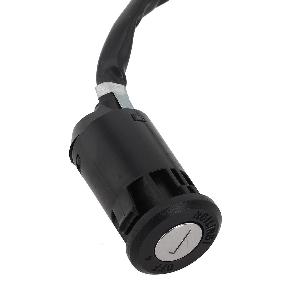 Sleek Black Design For Motorcycle Ignition Switch with Quick Installation