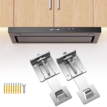Set of 2 Adjustable Range Hood Hanging Hooks for Kitchen Use