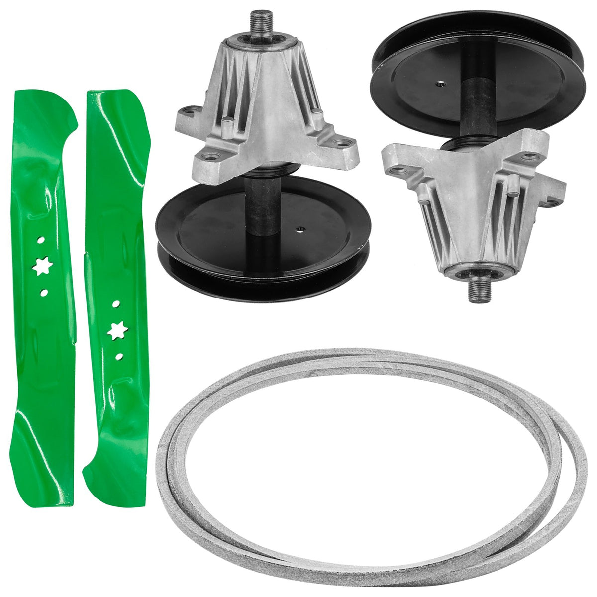 Deck Spindle Pulley Blade Belt Kit for Cub Cadet RZT RZT-LX 46 Inch (2010–2010)