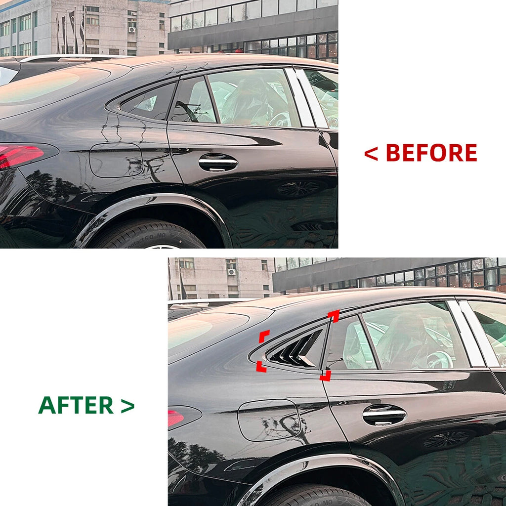 Carbon Look Rear Window Louver Shutter Trim for Benz GLC-Class Coupe (2024)