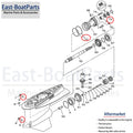 Lower Unit Seal Kit for Yamaha Outboard (93101-30002, 931-01300-02)