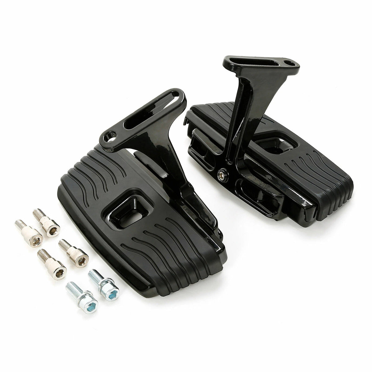 Driver & Passenger Floorboards for Harley CVO Street Road Glide (2023–2025) Black