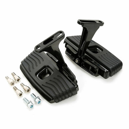 Driver & Passenger Floorboards for Harley CVO Street Road Glide (2023–2025) Black