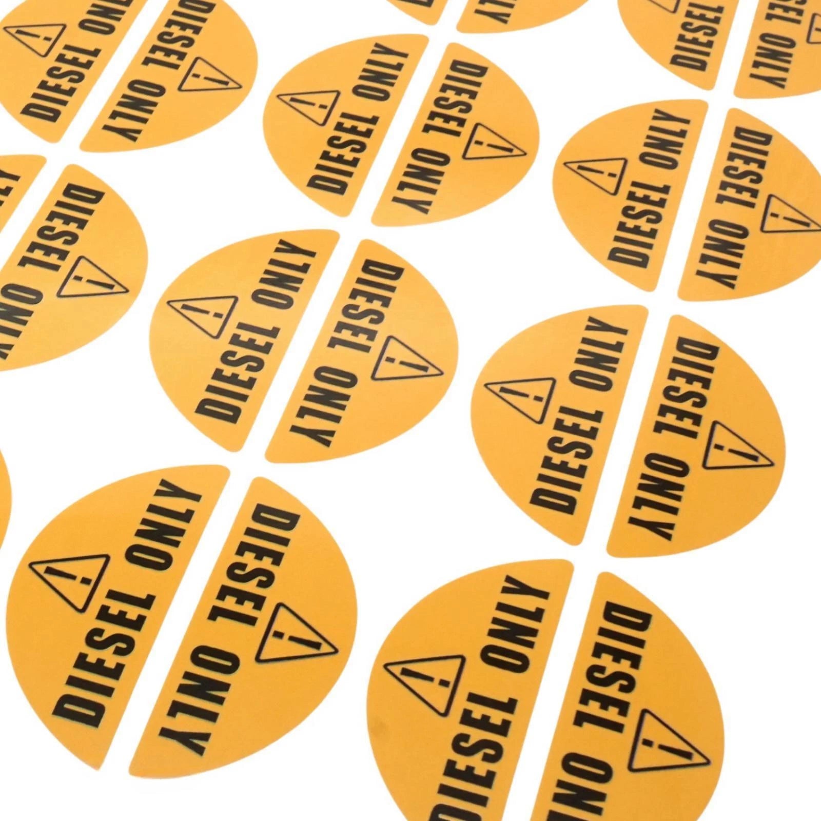 16 Pairs Diesel Only Stickers for Trucks Tractors & Fuel Tanks