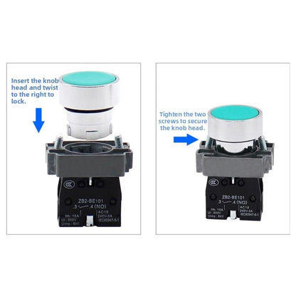 10pcs 22mm Momentary Push Button Switches for Control Equipment