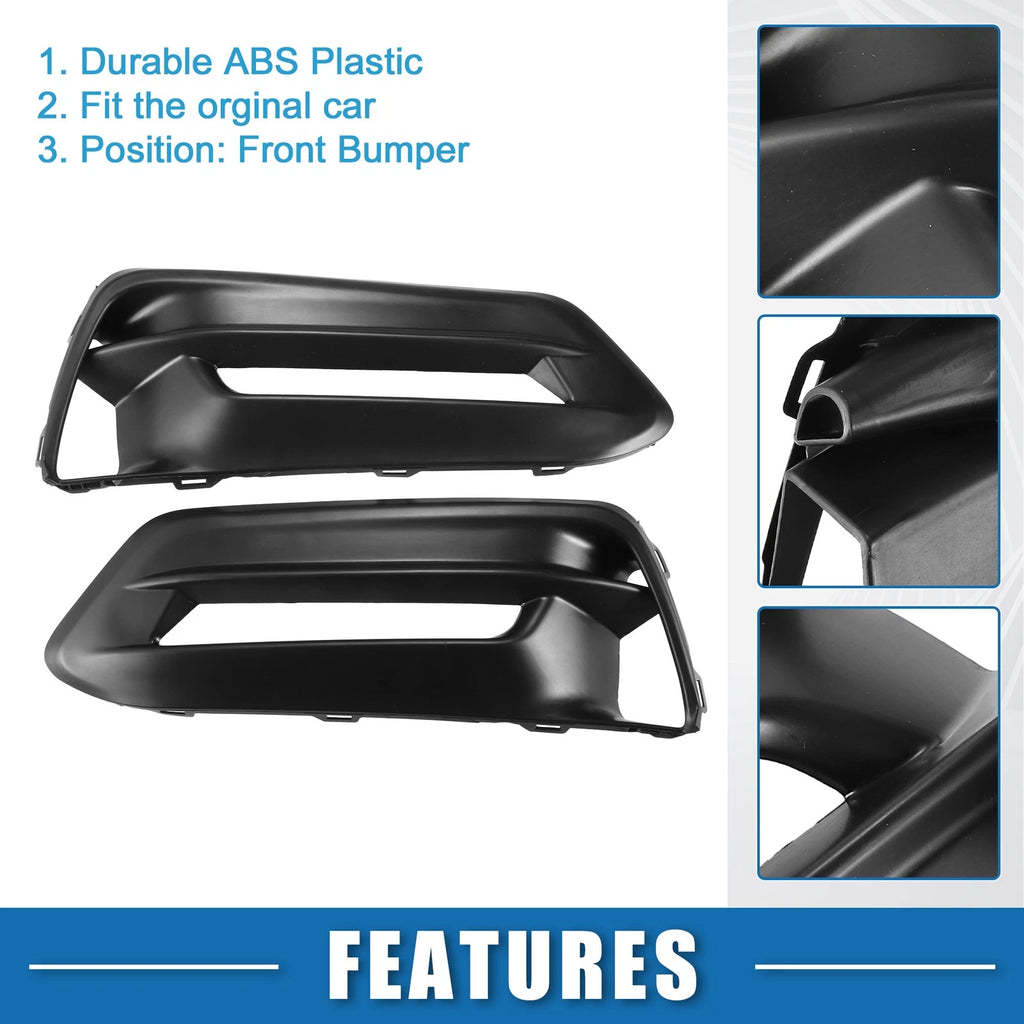 2pcs Fog Light Grille Cover Front Left Right Replacement for Honda Accord (2018–2020)