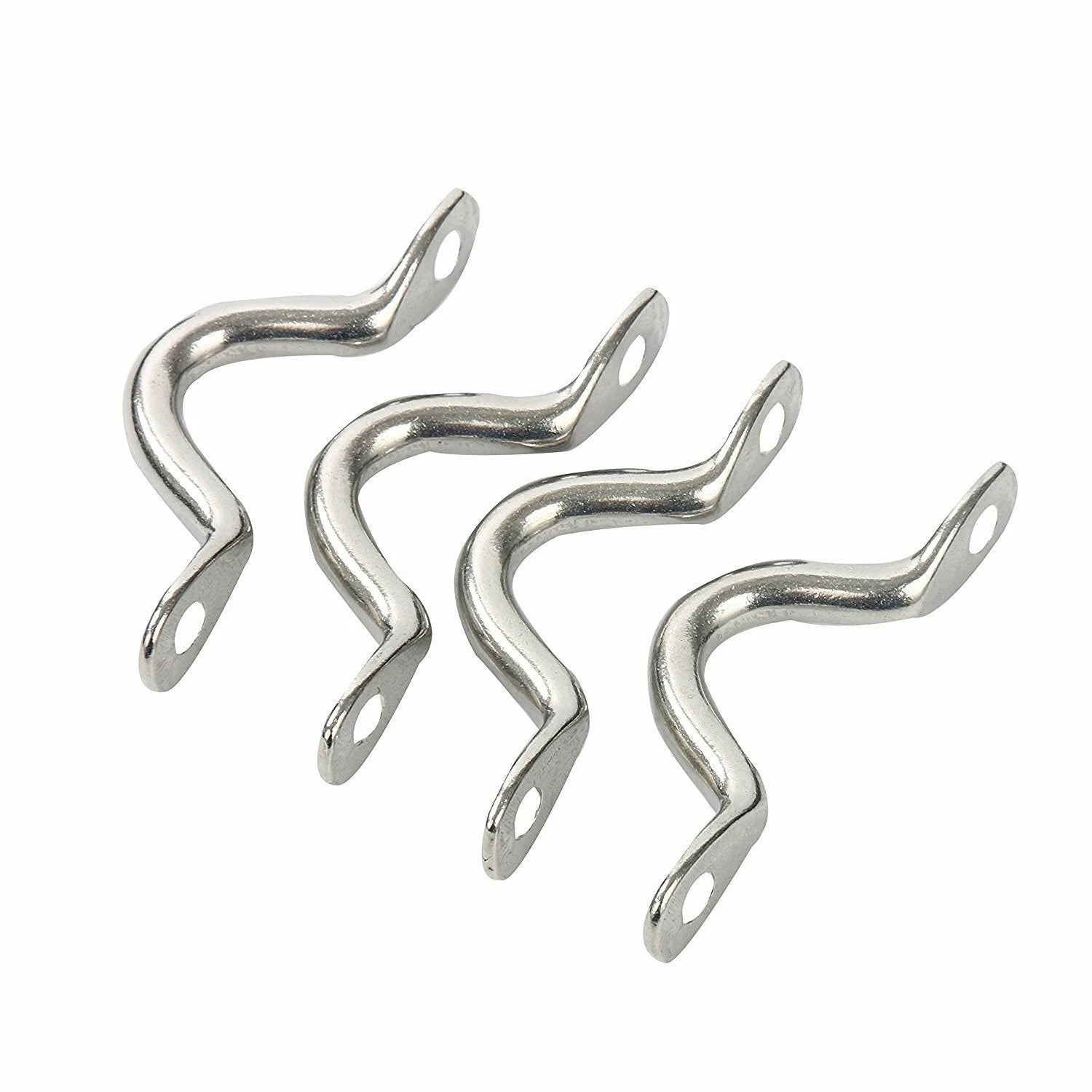 6 Pack Stainless Steel Bimini Boat Top Pad Eye for Marine Use