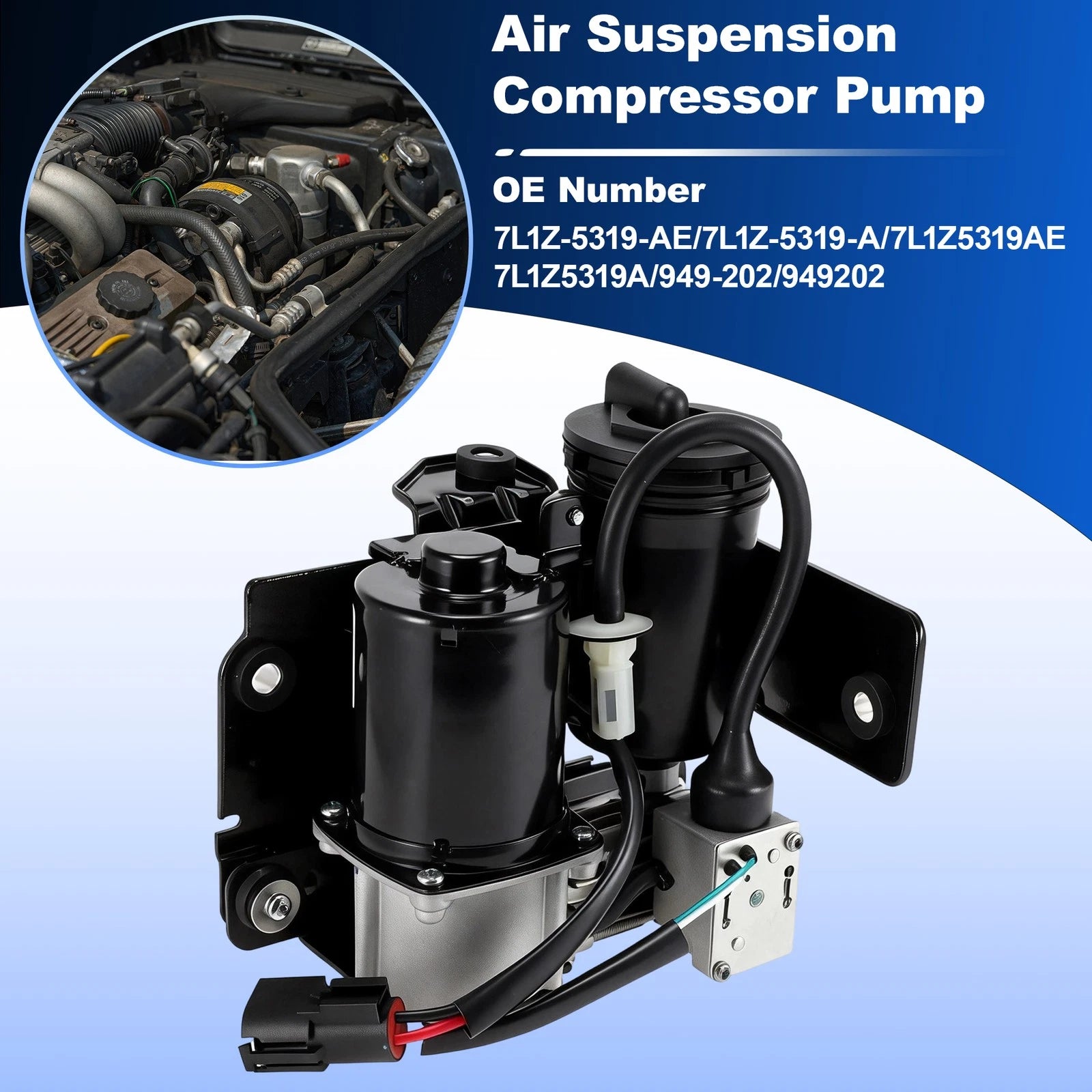 Air Suspension Compressor Pump for Ford Expedition (2007–2018) Replacement