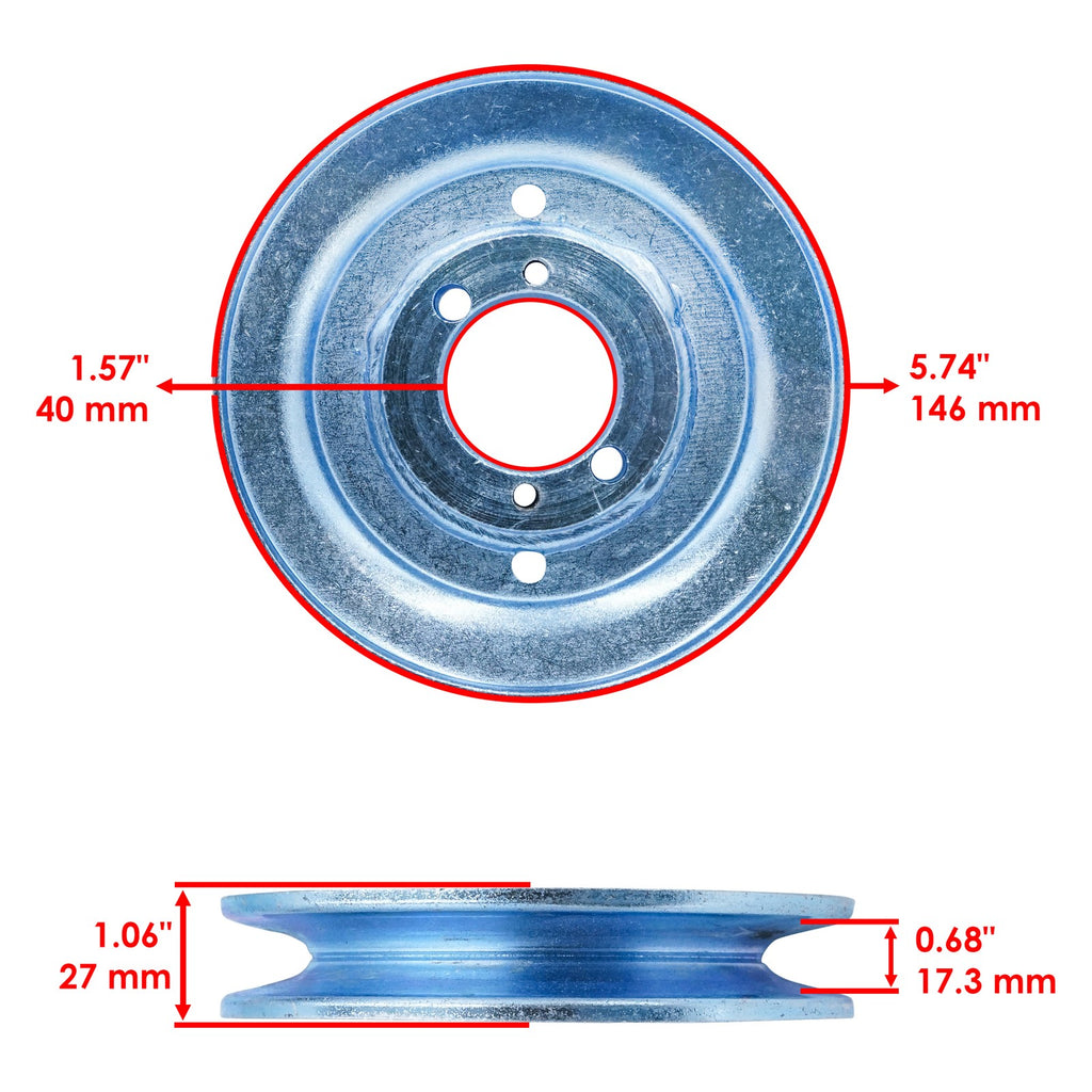 Deck Spindle Pulley Replacement for Scag Tiger Cub SMTC-52A (2011–2015)