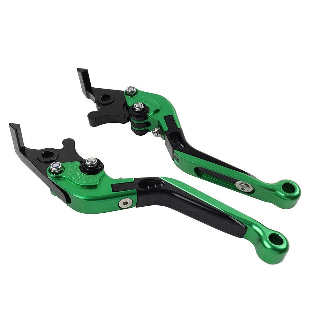 Folding Extendable Brake Clutch Levers for Honda Forza 250 300 (2010–2020) Green