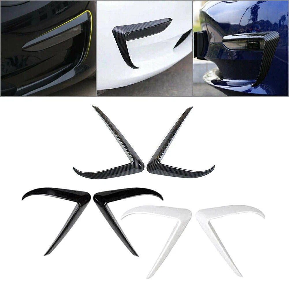 Fog Light Lamp Eyebrow Cover Trim for Tesla Model 3 (2017–2022)