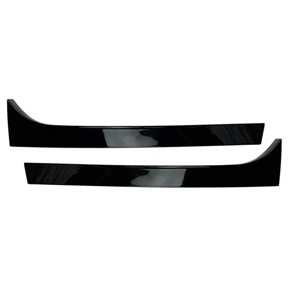 2X Glossy Black Rear Window Spoiler Side Wing Trim for Skoda Superb (2008–2015)