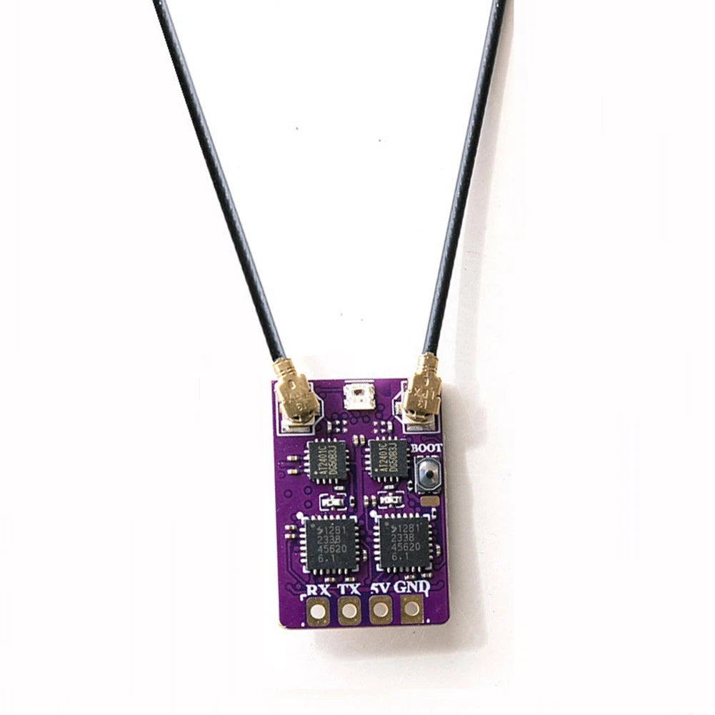 Dual Antenna 2.4G Receiver for Fixed Wing Long Range with TCXO and CRSF