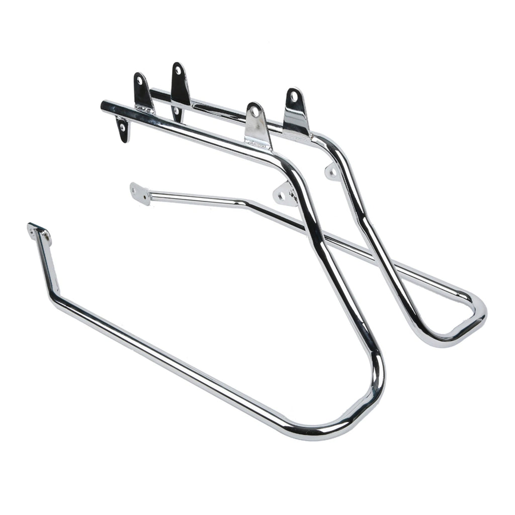 Chrome Saddlebag Conversion Brackets for Harley Davidson Softail (w/ Hardware)