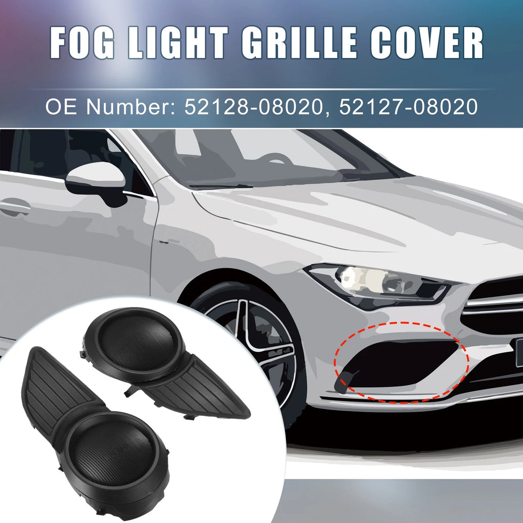 Fog Light Grille Cover Left Right Replacement for Toyota Sienna (2011–2020)