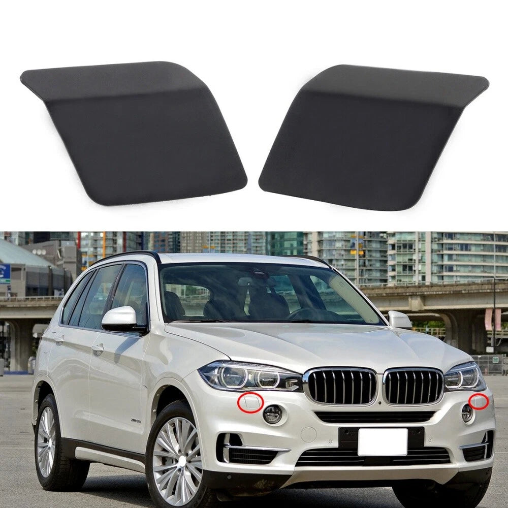 Set of 2 Headlight Washer Cover Caps for BMW X5 (2014–2018)