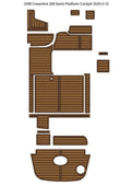 EVA Foam Faux Teak Floor Pad Mat for Crownline 268 (1998)