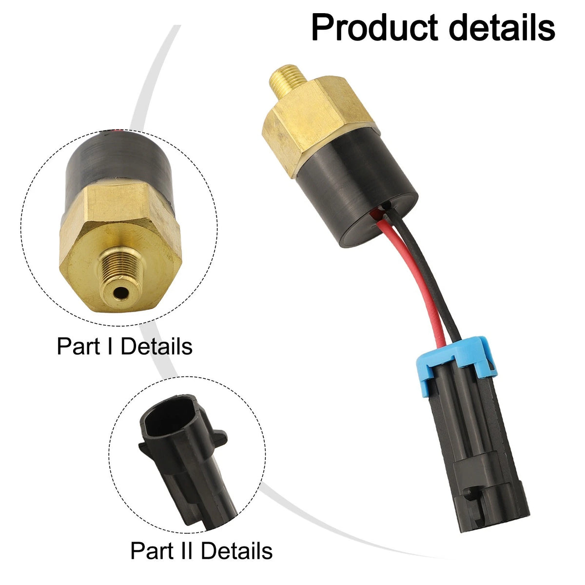 Oil Pressure Switch Sensor for Bobcat Equipment (6657389)