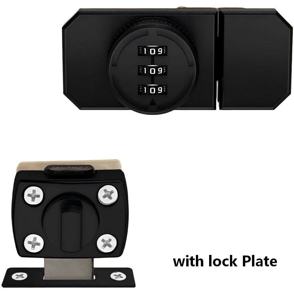 Zinc Alloy Glass Cabinet Door Lock with Password Protection for Display Cases