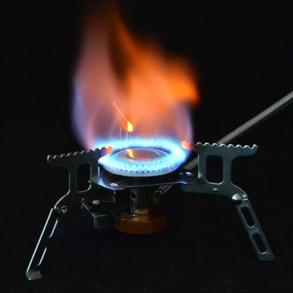 Folding Gas Stove for Outdoor Camping and Backpacking