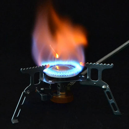Folding Gas Stove for Outdoor Camping and Backpacking