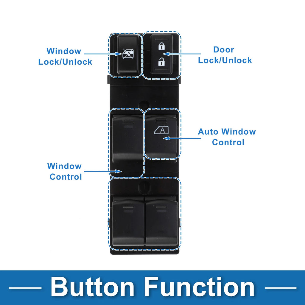 Front Right Power Window Switch for Nissan Almera (2016)