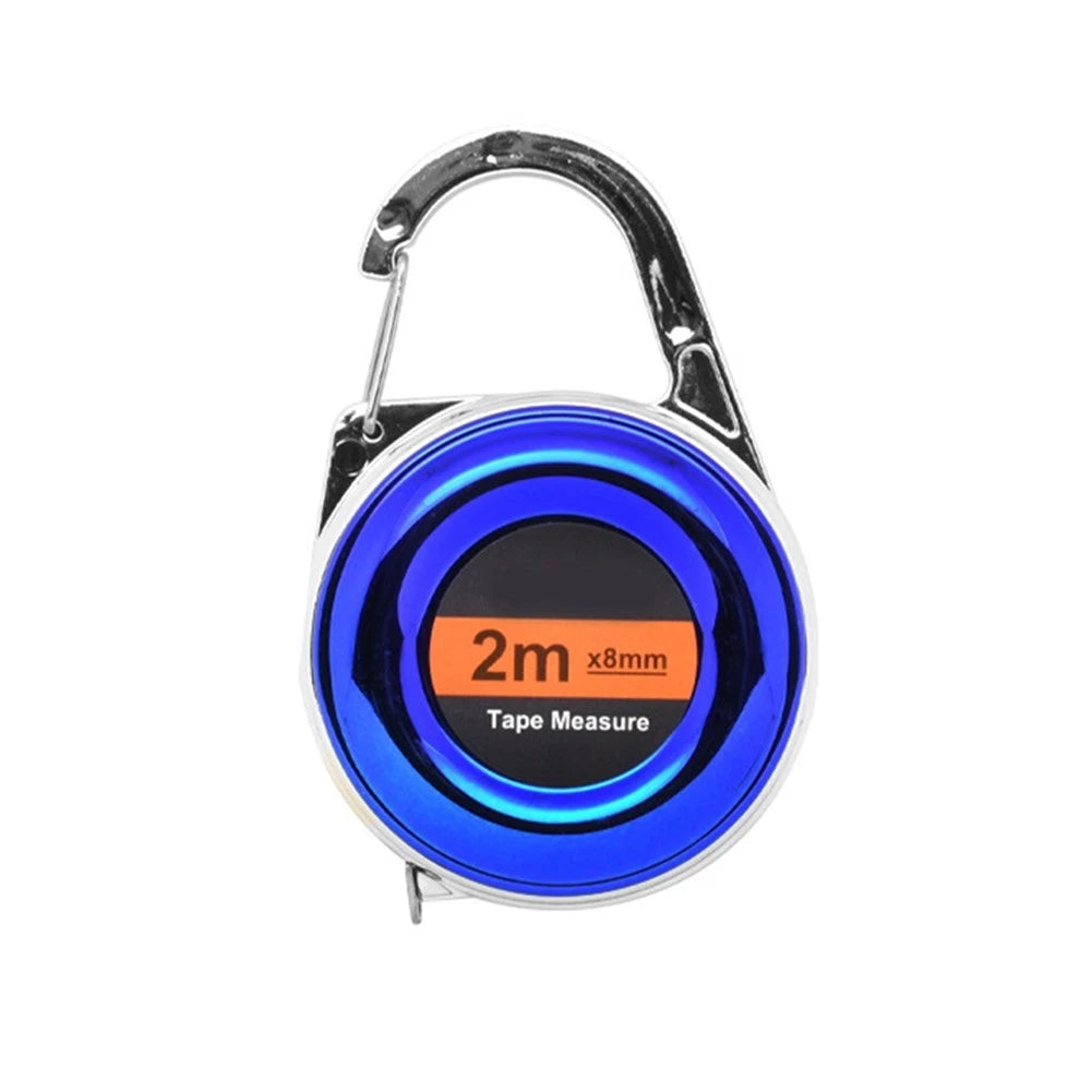 2M Keychain Tape Measure Steel Ruler Retractable