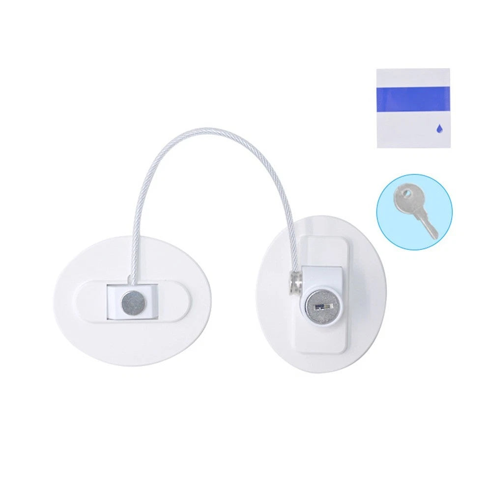 Refrigerator Lock with Key for Mini Fridge (Child Safety)