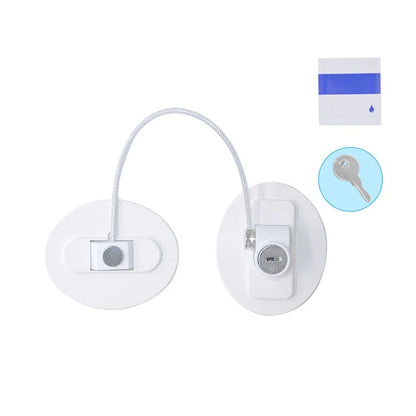 Refrigerator Lock with Key for Mini Fridge (Child Safety)
