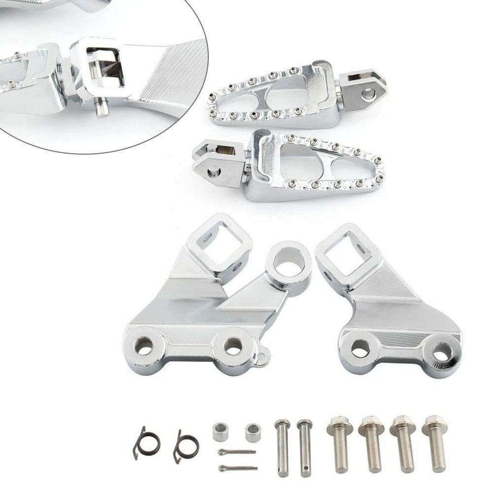 Front Footrest Pegs Mount Bracket for Yamaha Vmax 1200 (1985–2007) Chrome