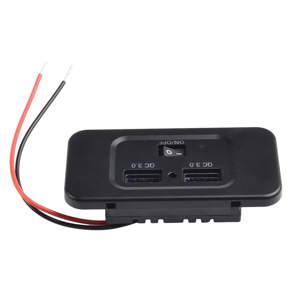 QC Panel Mount Fast Charger for Cars (Dustproof)