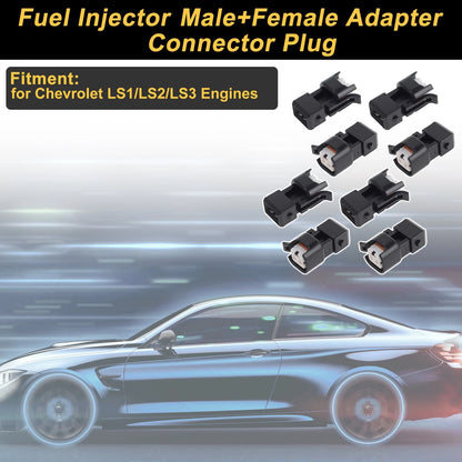 8 pcs 2 Pin Fuel Injector for Chevrolet LS1/LS2/LS3 (2001–2015)