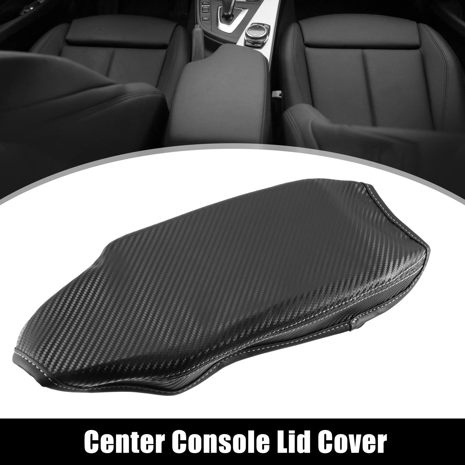 Center Console Armrest Cover Right Side for BMW F30 Protector Gray Stitches