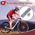 Bicycle Spokes Set 185mm 45 Steel Galvanized for 12G Wheels (1940–1990)