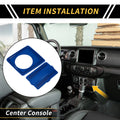 Cigarette Lighter USB Socket Panel Cover Trim for Jeep Wrangler JL (2018–2024) Blue