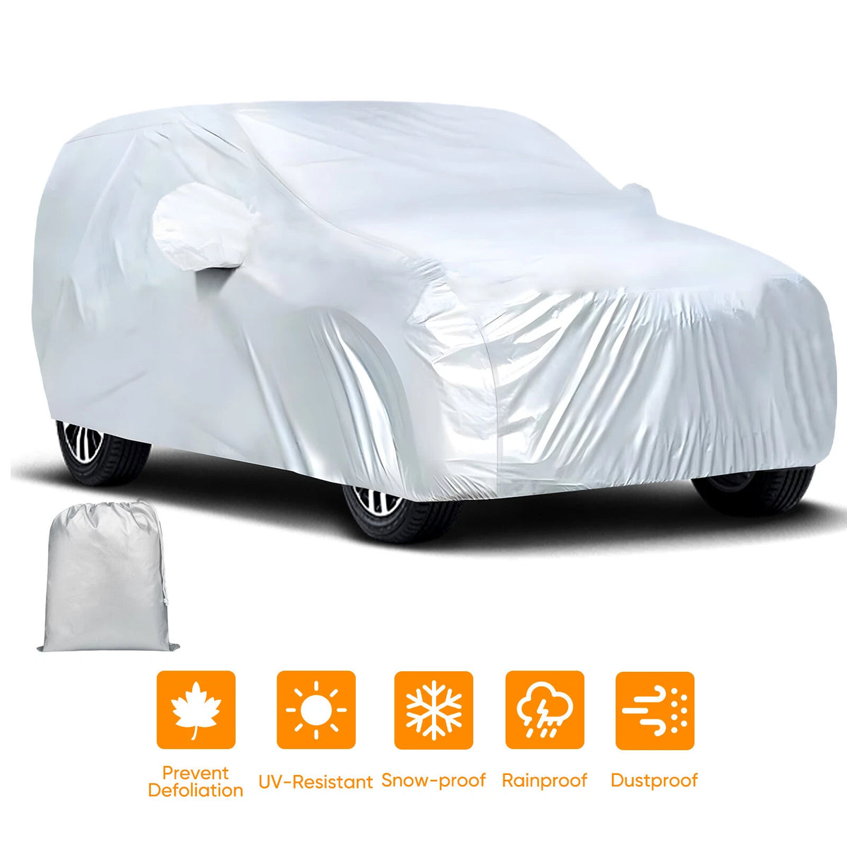 Car Cover for Honda Hyundai (Waterproof, UV, Rain, Dust Resistant)