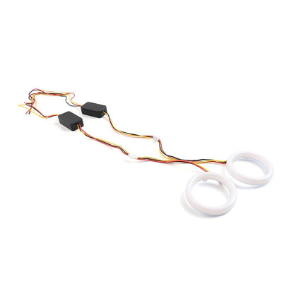 2X 120MM White Amber Switchback LED Angel Eyes for Car Headlight Retrofit