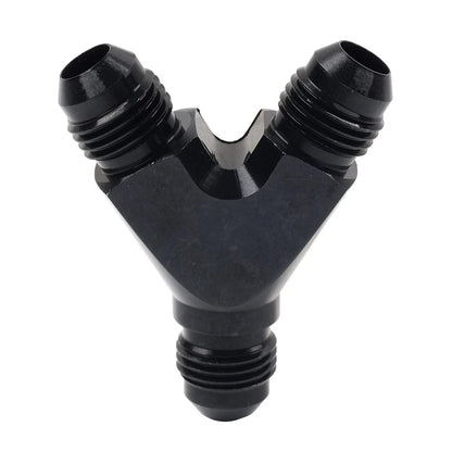 6AN AN6 Black Fuel Block Flare Union Junction Fitting Adapter Coupler