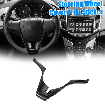 Steering Wheel Cover Trim ABS Plastic Black for Chevrolet Cruze (2010–2015)