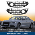 Front Fog Light Grill Pair Replacement for Audi A4 B8 (2009–2015)