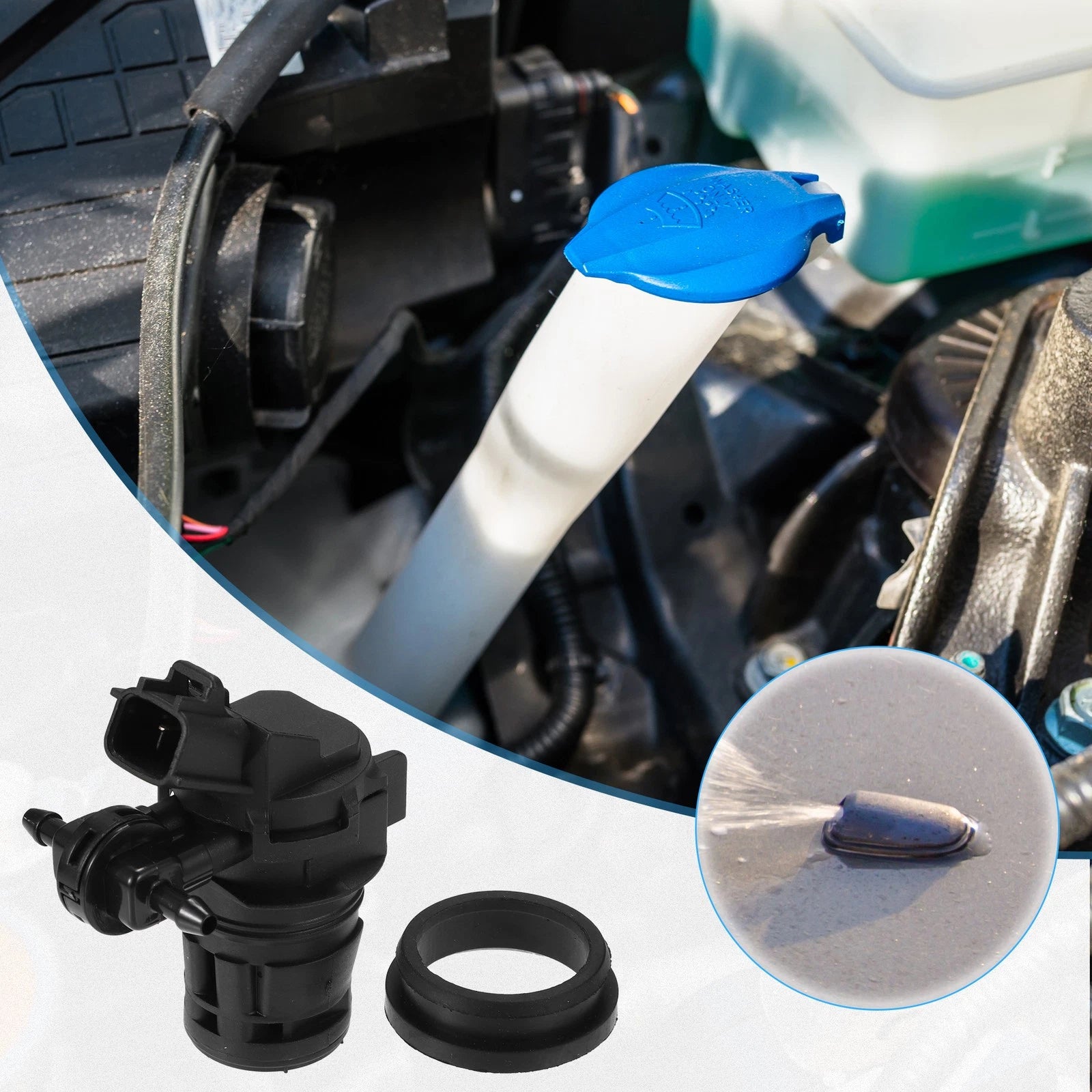 Windshield Washer Pump Replacement for Mazda 3 (2010–2018)