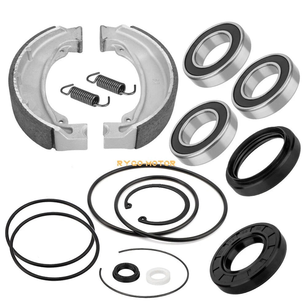 Rear Axle & Brake Bearing Seal & Shoes Kit for Honda Sportrax 250 TRX250EX (2001–2008)