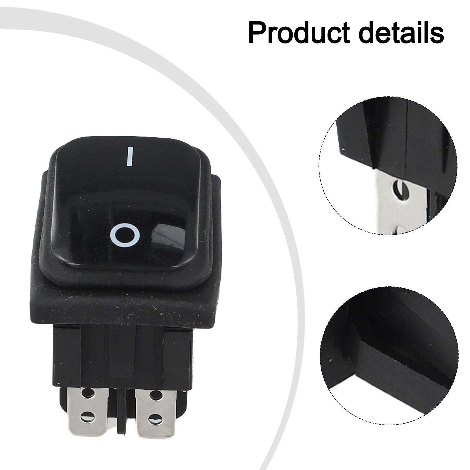 Rocker Switch 20A 250VAC Waterproof Rectangular with Luminous Button IP67