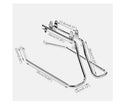 Chrome Saddlebag Support Conversion Bracket Kit for Harley Heritage Softail (1984–1991)
