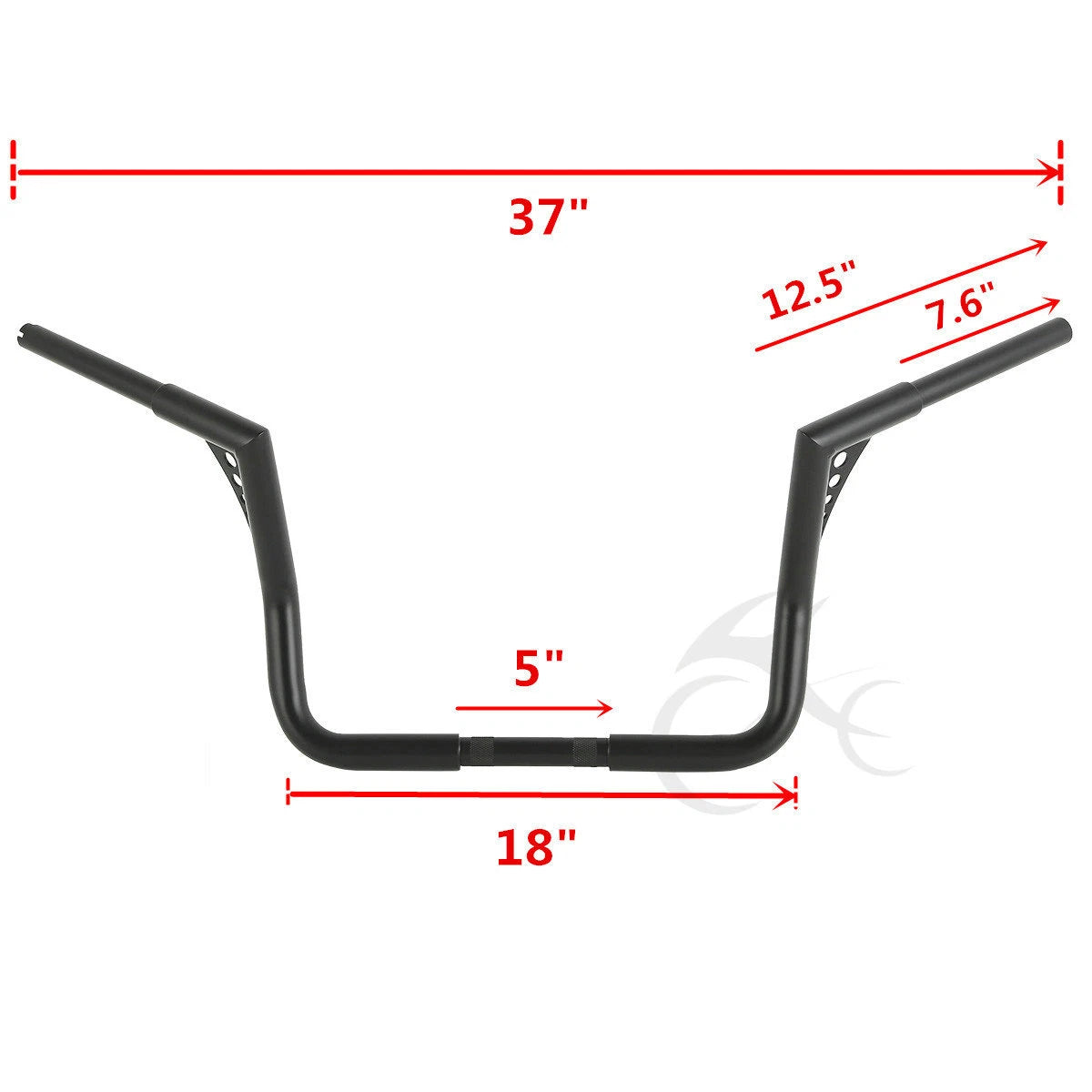 12" Rise Ape Hanger Handlebars for Harley CVO Street Glide (1982–2024)