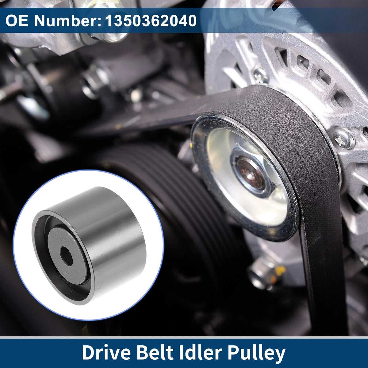 Drive Belt Idler Pulley Replacement for Toyota Tacoma (1995–2004) 1 Pc