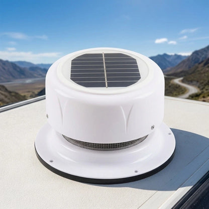 Solar Powered Ventilation Fan for RV Roof and Boat Deck (178x92mm)