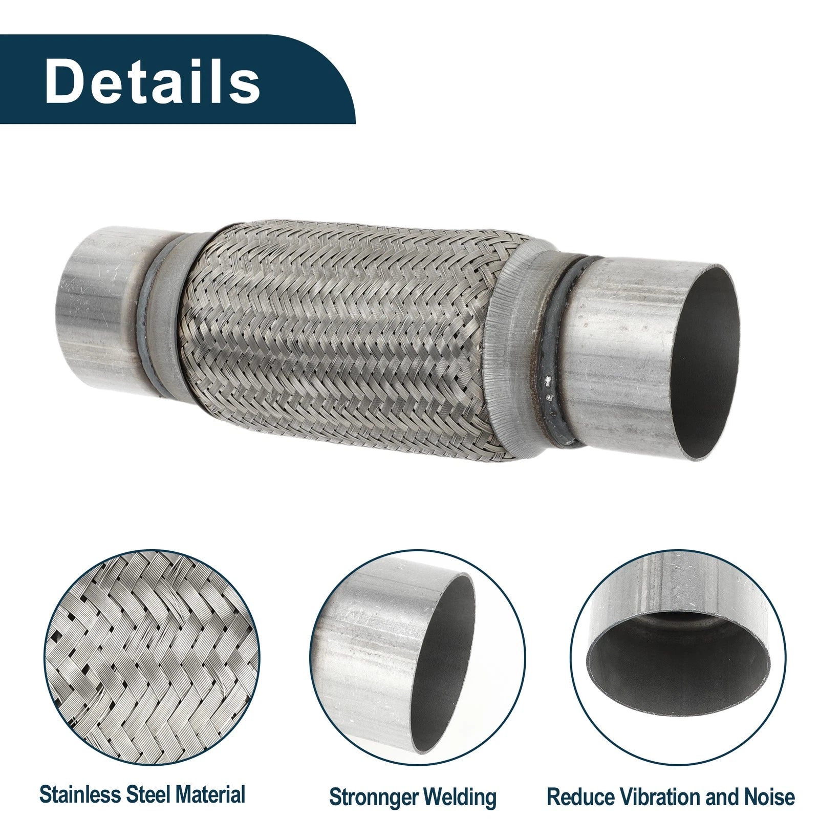Exhaust Flex Pipe 3.14 Inch OD for