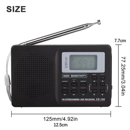 Digital Radio Receiver for Universal Use (1Pc)