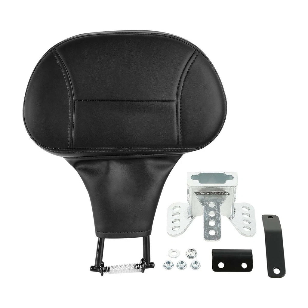 Black Front Driver Rider Backrest for Harley Electra Road Glide (2009–2026)